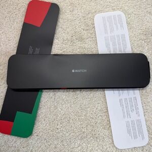 NEW in Box Apple Watch Band 44mm Black Unity Sport MJ4W3AM/A Band Only